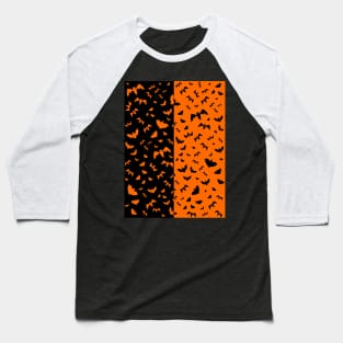 BLACK And Orange Black Bats Baseball T-Shirt